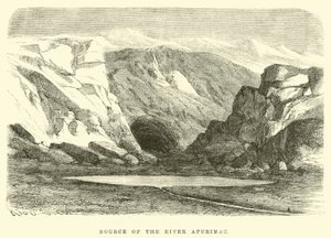 Bron van de Rivier Apurimac door Edouard Riou